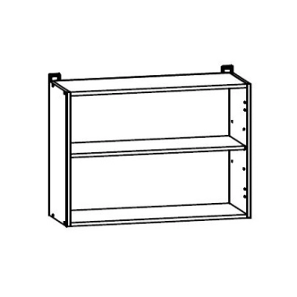 JAMISON, vitrína 80 cm, bílý lesk DOPRODEJ