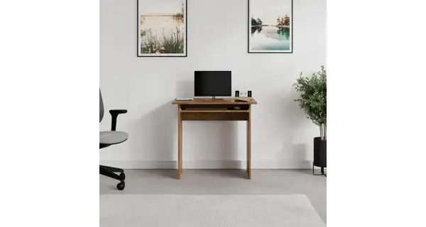 Jednoduchý PC stůl NEJBY WINSTON, dub lefkas