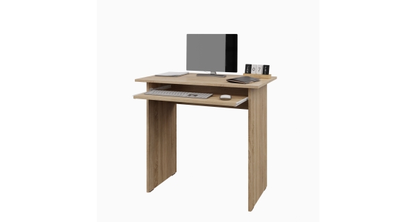 Jednoduchý  PC stůl NEJBY WINSTON, dub sonoma