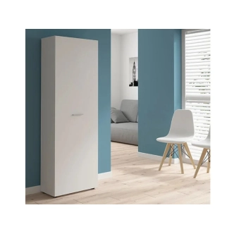 Jednodvéřová šatní skříň ROSCELLI, bílá