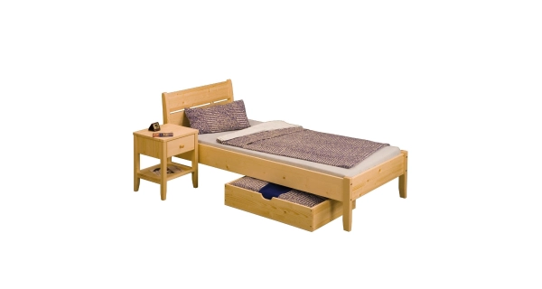 Jednolůžko DIMLANG 90x200 cm, masiv smrk