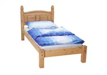 Jednolůžko PIMBOW 90x200, masiv borovice, vosk