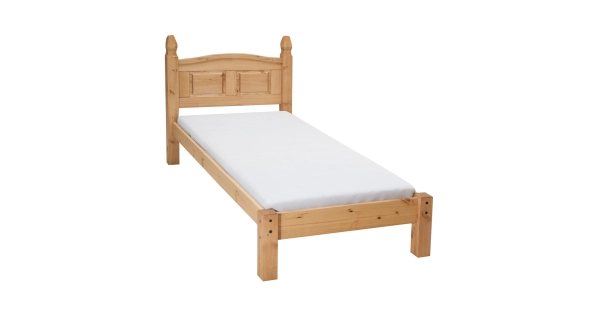 Jednolůžko PIMBOW 90x200, masiv borovice, vosk