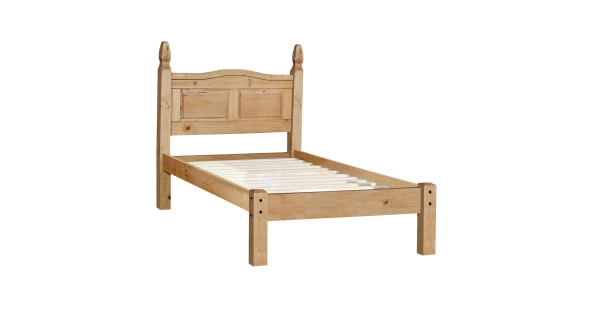 Jednolůžko PIMBOW 90x200, masiv borovice, vosk
