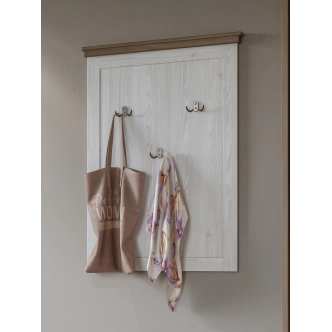 JEJUDO věšákový panel, abiskoash bílý/dub lefkas