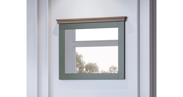 JEJUDO zrcadlo, zelená/dub lefkas