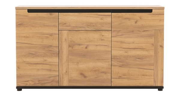 Jídelna ABAKUS, dub craft zlatý/černý