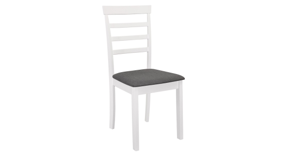 Jídelní čalouněná židle HEDA, bílá/šedá