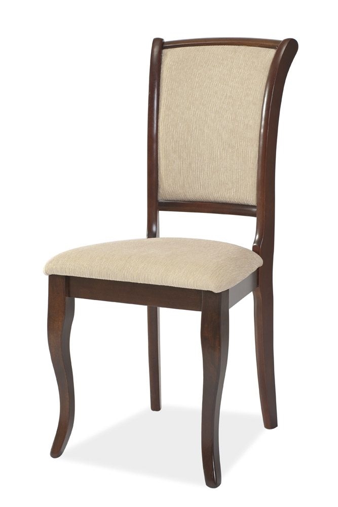 Levně Dřevěná židle CHIPATA, tmavý ořech/T01