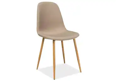 Jídelní čalouněná židle RADUHA, béžová/dub