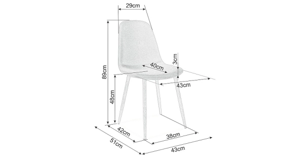 Jídelní čalouněná židle RADUHA, béžová/dub