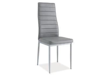 Jídelní čalouněná židle VIPAVA 1, šedá/alu