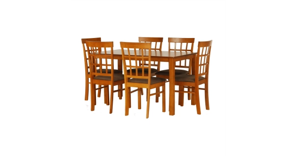 Jídelní komplet MOJSLAV 1+6, třešeň