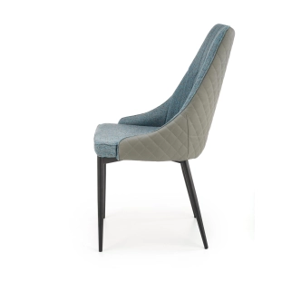 Jídelní křeslo BALDVIN, šedá/modrá