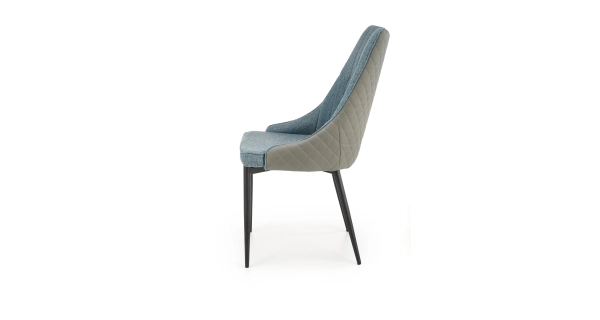 Jídelní křeslo BALDVIN, šedá/modrá