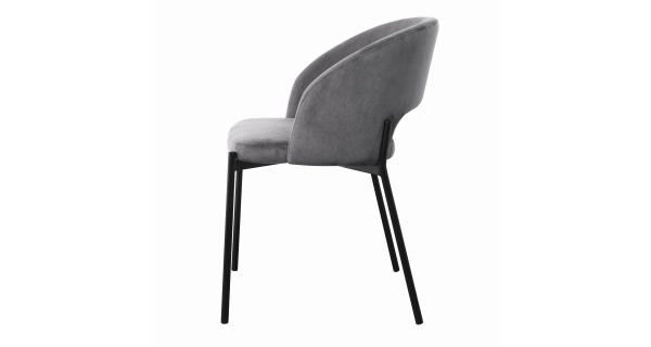 Jídelní křeslo GOZO, šedá/černá