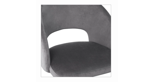 Jídelní křeslo GOZO, šedá/černá