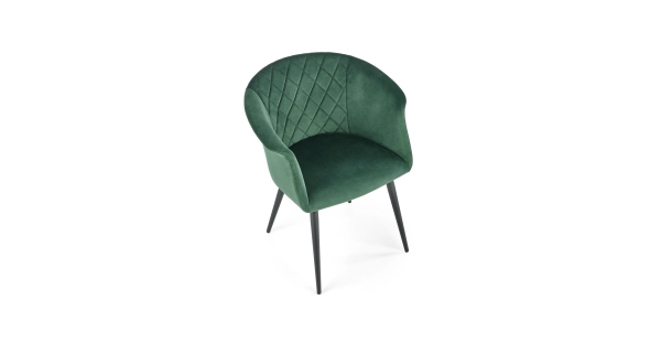 Jídelní křeslo KAMIKO, tmavě zelená