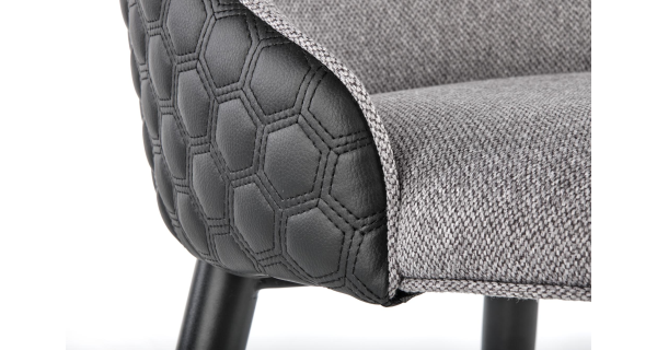 Jídelní křeslo PALESA, šedá/černá