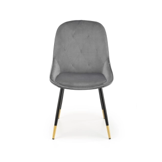 Jídelní křeslo TAKARA, šedá/černá/zlatá