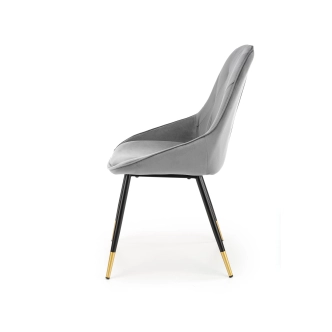 Jídelní křeslo TAKARA, šedá/černá/zlatá