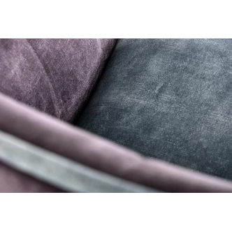 Jídelní křeslo ZERLINA, šedá/modrá/černá