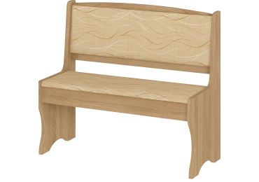 Jídelní lavice jednoduchá BUREWALA, dub sonoma/látka Monaco, 5 let záruka