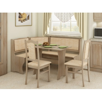 Jídelní lavice jednoduchá BUREWALA, dub sonoma/látka Monaco, 5 let záruka