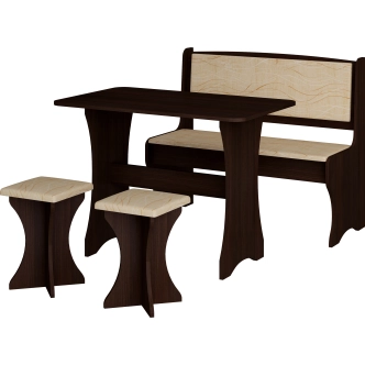 Jídelní lavice jednoduchá BUREWALA, dub sonoma tmavý/látka Monaco, 5 let záruka