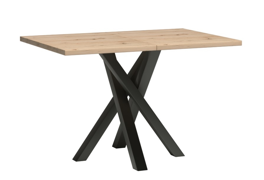 Levně Rozkládací jídelní stůl FRAGILIS 120x80 cm, dub artisan