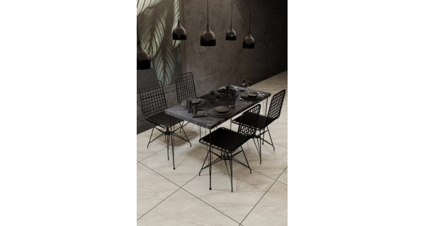 Jídelní set ALTAIR, černá DOPRODEJ