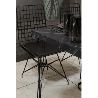 Jídelní set ALTAIR, černá DOPRODEJ