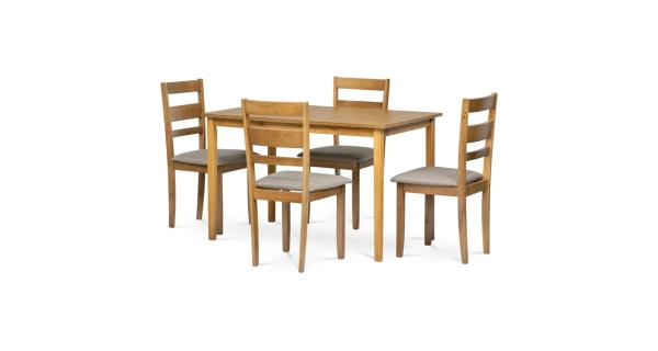 Jídelní set HAYSLIP 1+4, dub landhaus
