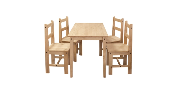 Jídelní set PIMBOW 2, masiv borovice, vosk 