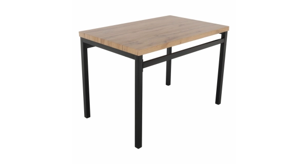 Jídelní set RADZIWILL 1+4, dub artisan/matná černá