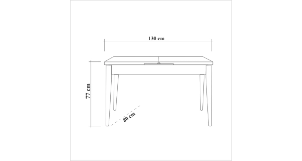 Jídelní set REMDAL typ 1, vlašský ořech/antracit