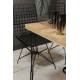 Jídelní set stolu a židlí BUTERFLY , dub/černá
