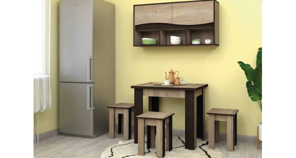 Jídelní stolička HERERO, sonoma trufel/wenge DOPRODEJ