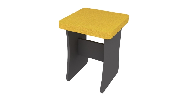 Jídelní stolička MARITAE šedý grafit/hořčicová