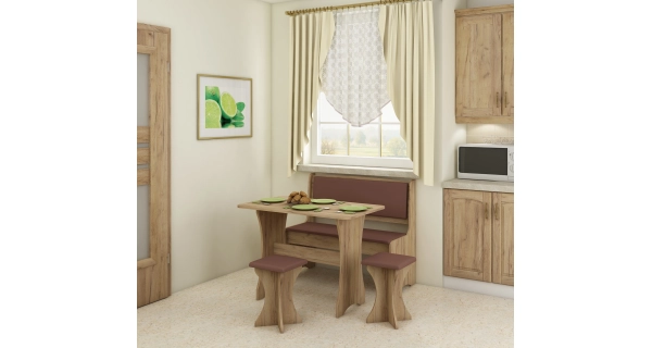 Jídelní stůl BUREWALA, craft zlatý, 5 let záruka