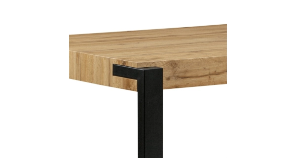 Jídelní stůl COALINGA, dub divoký/černá