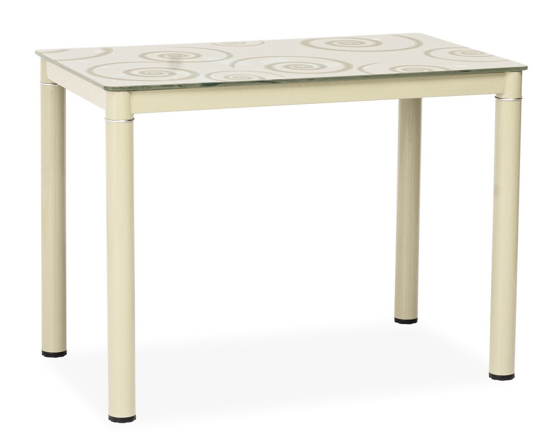 Jídelní stůl NEFON 100x60 cm, krémová 