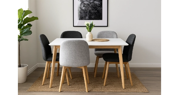 Jídelní stůl DAVAS 120x70 cm, bílá