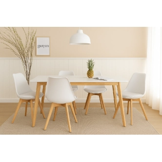 Jídelní stůl DAVAS 150x90 cm, bílá