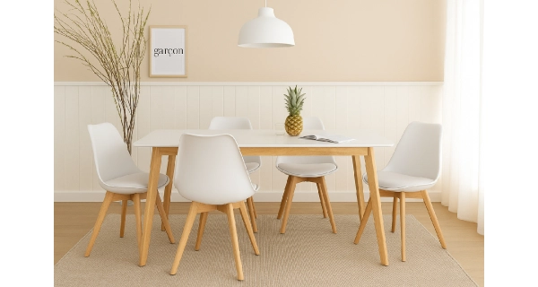 Jídelní stůl DAVAS 150x90 cm, bílá