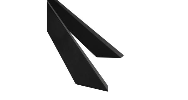 Jídelní stůl ELCANOR 200x90 cm, bílý mramor/kovové nohy