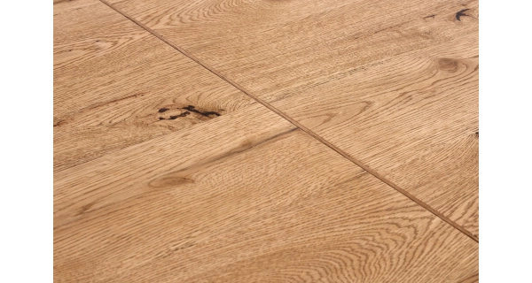 Jídelní stůl ESILDA, dub světlý/ černá