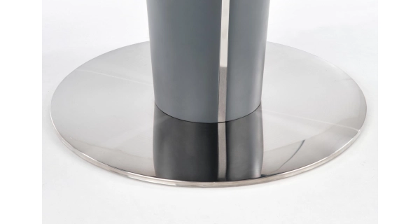 Jídelní stůl EVIJAN, šedý mramor /tmavě šedá