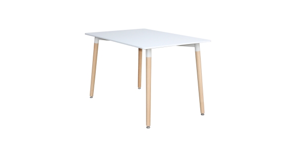 Jídelní stůl FARUK 120x80 cm, bílý