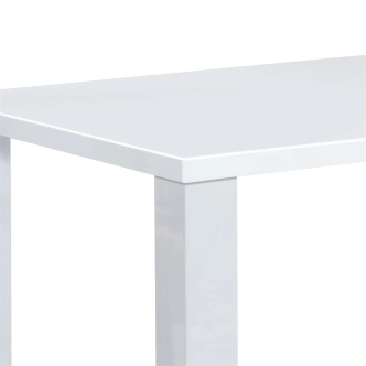 Jídelní stůl FONZIE, vysoký lesk bílý